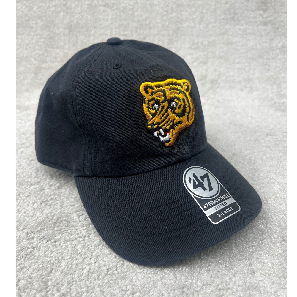 '47 Brand Boston Bruins Hat Mens XL Black Vintage Franchise Fitted NHL Cap NWT